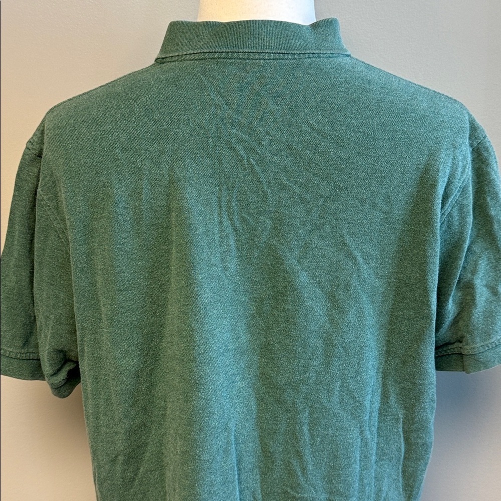 Lands' End Polo Shirt | 100% Cotton | Size XL | Green - Picture 6 of 7